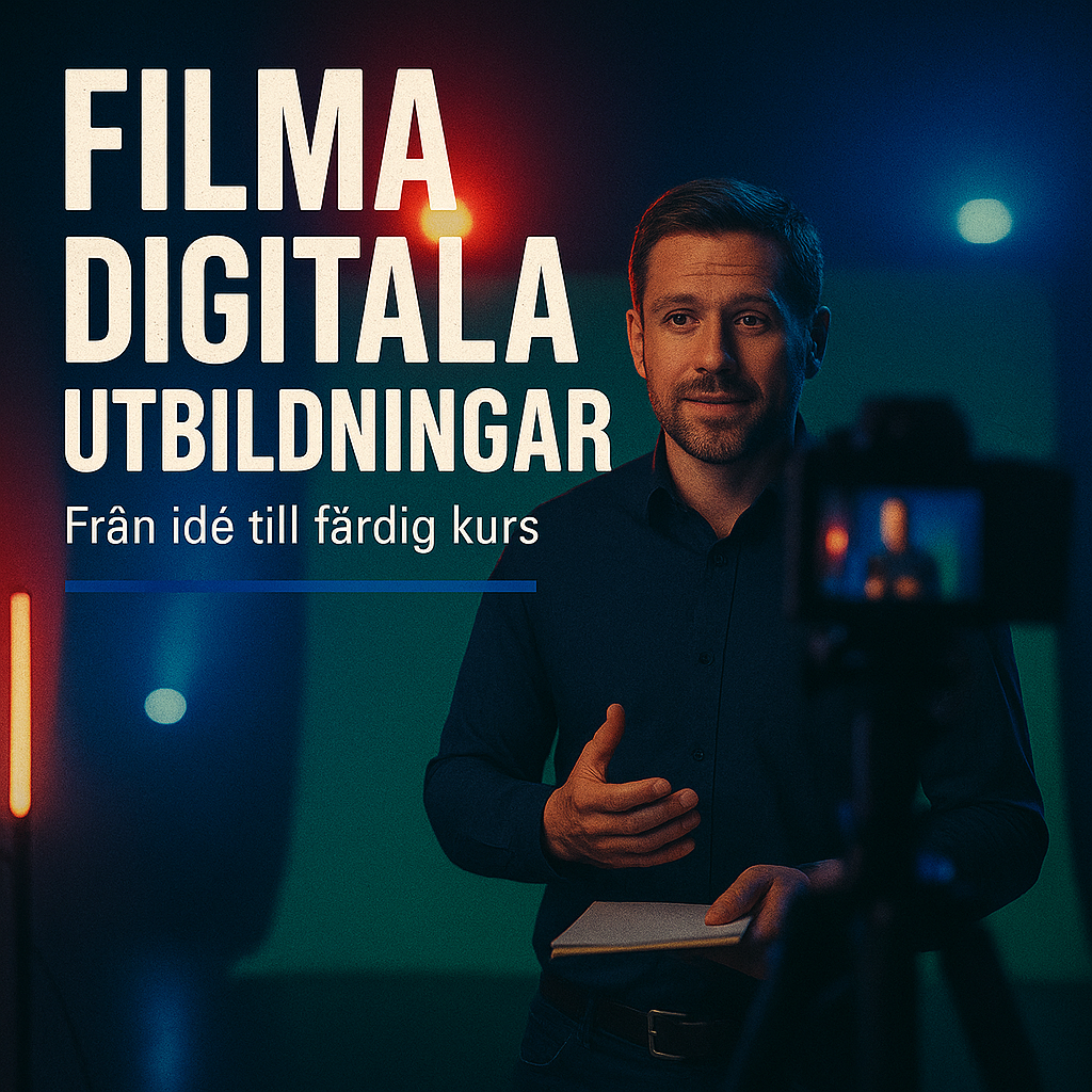 Filma din digitala utbildning – från idé till färdig kurs
